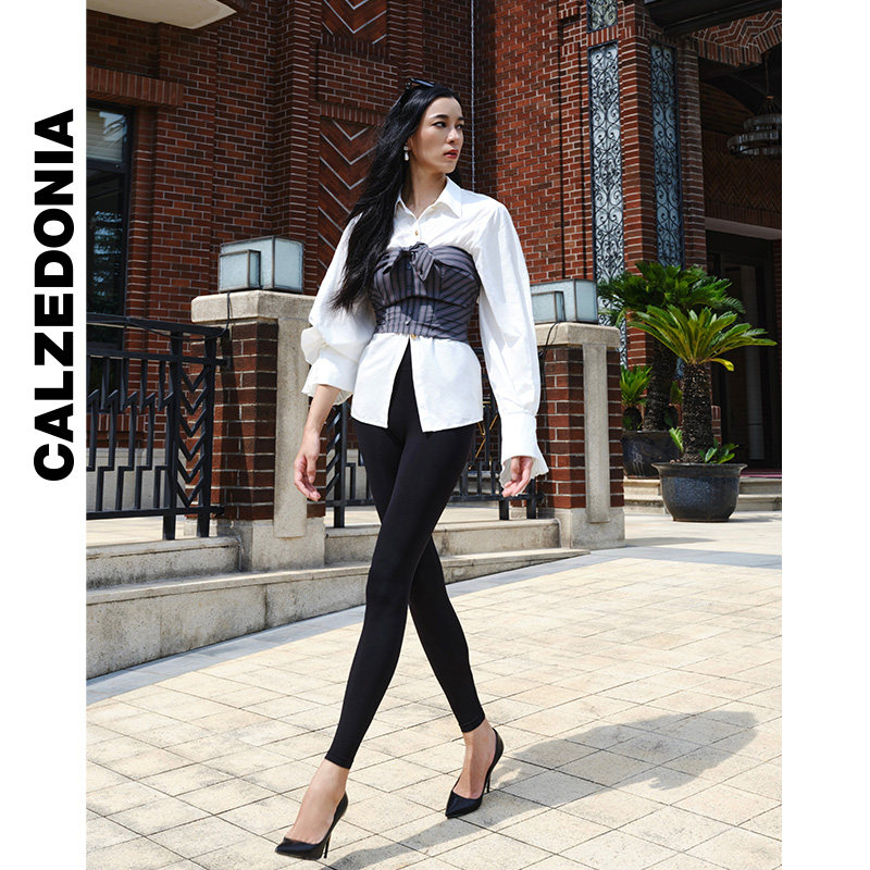 CALZEDONIA卡泽意袜女士鲨鱼裤时尚哑光弹力紧身打底裤MODP0035