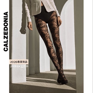 CALZEDONIA卡泽意袜26春夏新40D女性感薄纱花卉连裤 丝袜MODC2218