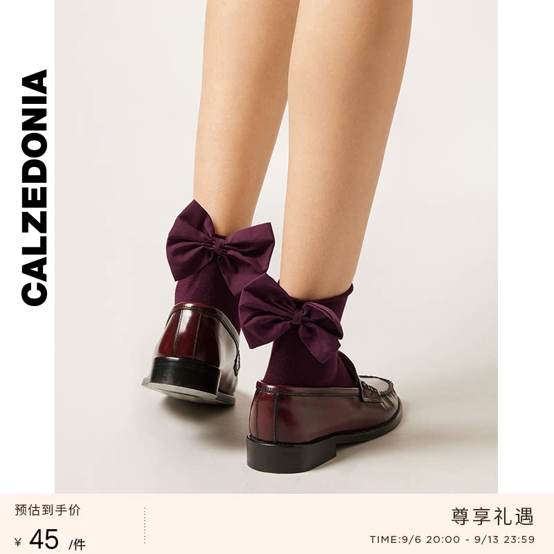 CALZEDONIA卡泽意袜蝴蝶结短袜图片