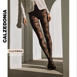CALZEDONIA卡泽意袜26春季新40D女性感薄纱花卉连裤丝袜MODC2218