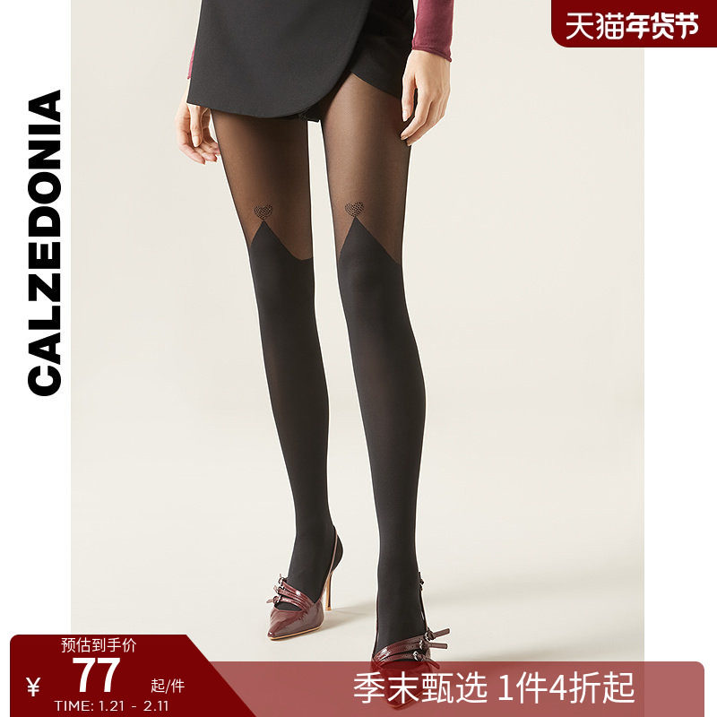 CALZEDONIA卡泽意袜春秋女70D爱心贴钻过膝袜效果连裤袜MODC2138,女士内衣/男士内衣/家居服,连裤袜/打底袜,淘宝优惠券,粉丝福利购,淘宝优惠卷