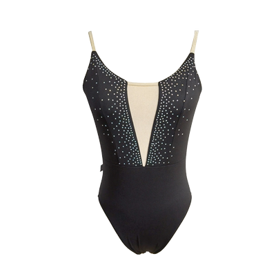 梵之舞芭蕾连体服吊带烫钻设计