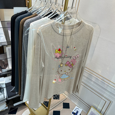 软糯圆领羊毛打底衫2025新款女士秋冬季修身爆款加绒加厚t恤内搭