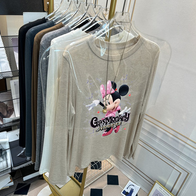 软糯圆领羊毛打底衫2025新款女士秋冬季修身爆款加绒加厚t恤内搭