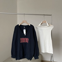 Осенний ретро комплект, коллекция 2021, в корейском стиле, V-образный вырез, с лямками