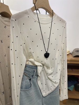 打底衫女修身显瘦叠穿长袖T恤