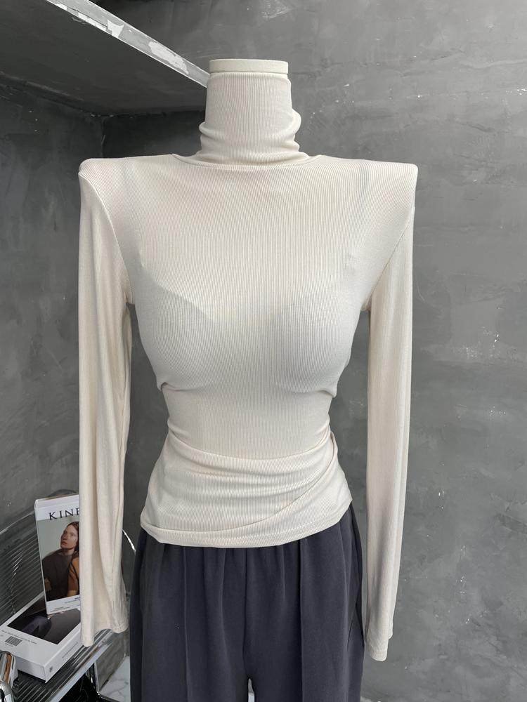 店主推荐！软糯大弹力高领打底衫女修身长袖T恤内搭上衣2026秋冬