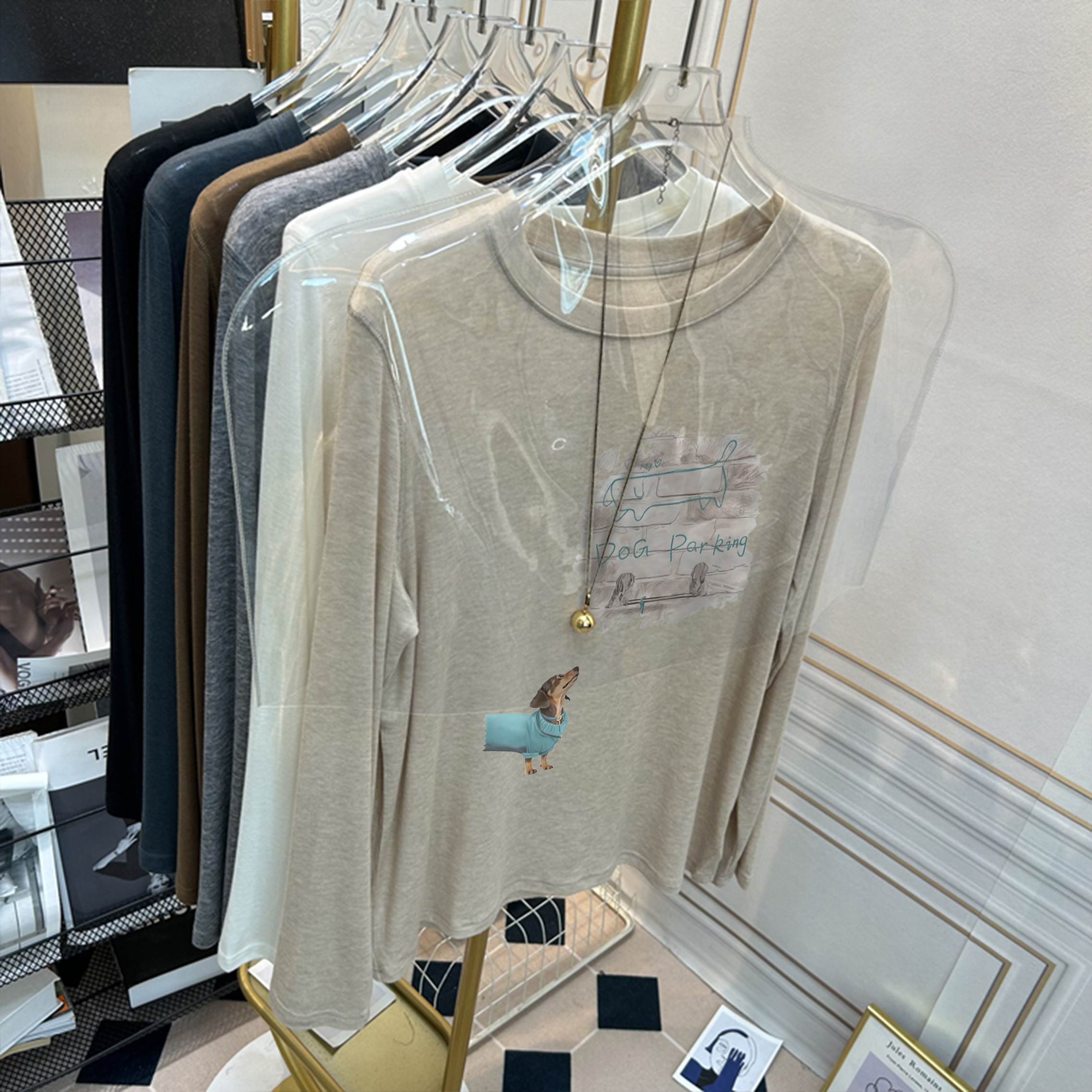 软糯圆领羊毛打底衫2025新款女士秋冬季修身爆款加绒加厚t恤内搭