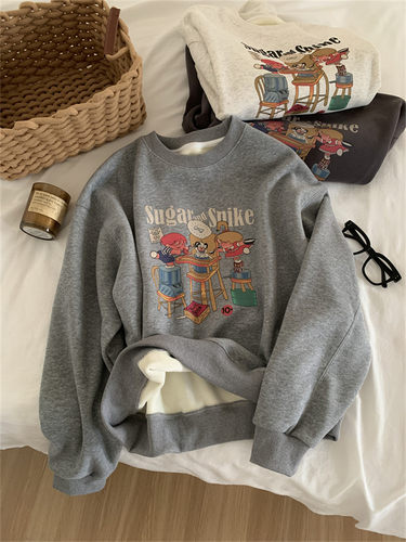 复合宽松韩版百搭套头上衣潮