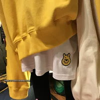 Tide, осенний белый базовый приятный телу лонгслив, с вышивкой, свободный крой