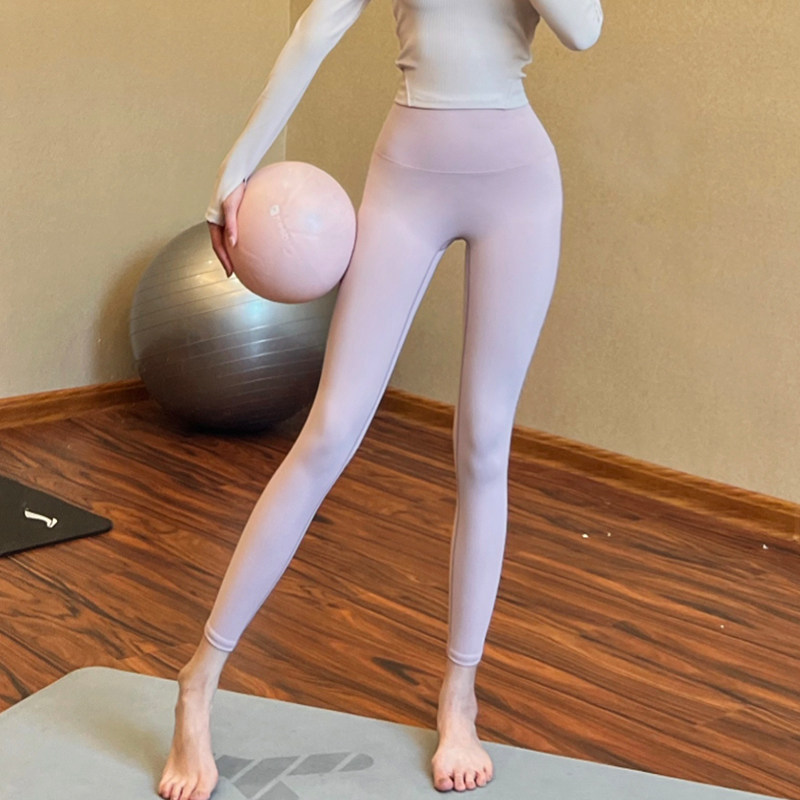 瑜伽裤女高腰提臀外穿秋季彩色网红运动跑步紧身蜜桃臀裸感健身裤,运动服/休闲服装,健身裤,淘宝优惠券,粉丝福利购,淘宝优惠卷