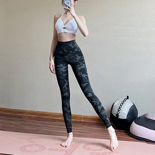 普拉提高强压瑜伽裤女外穿训练运动裤高腰蜜桃提臀健身裤秋季新款