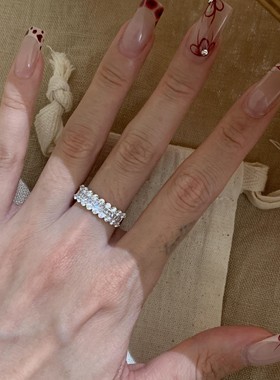 高级感戒指女生轻奢食指戒