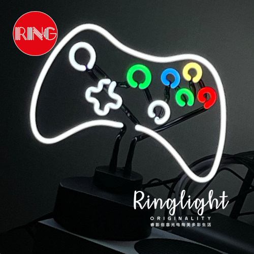 30年匠心好物-PS/XBOX红白机游戏手柄手工玻璃创意礼品装饰霓虹灯