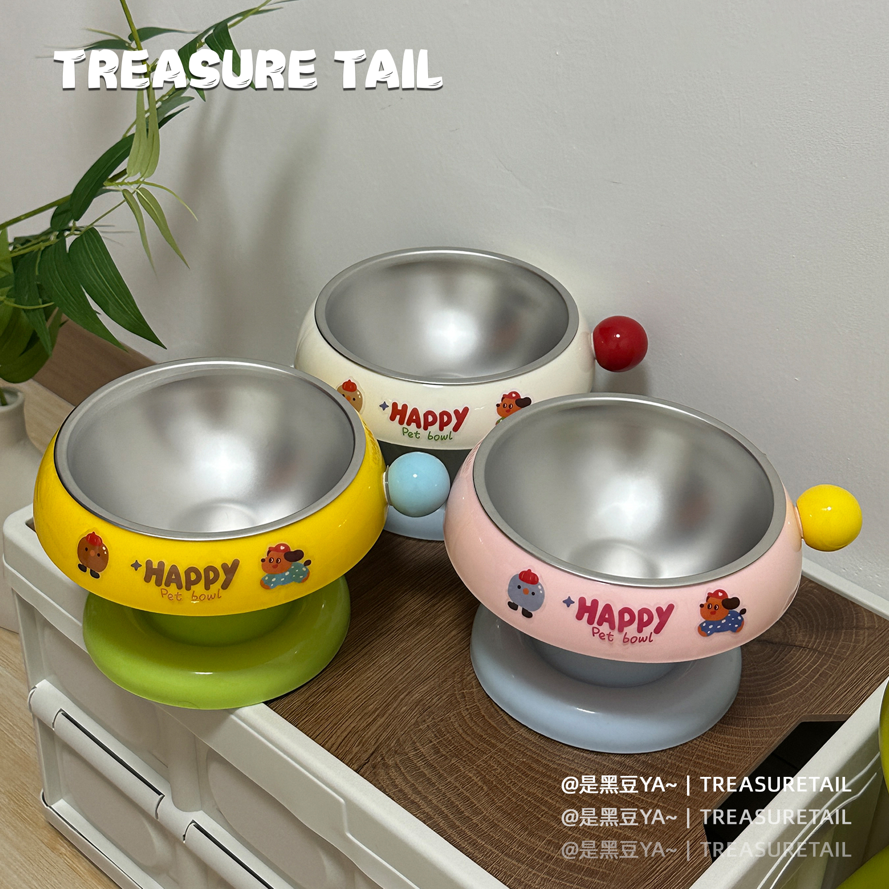 TreasureTail不锈钢猫碗