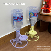 猫咪自动饮水器不插电免滤芯吸盘固定猫喂水器猫喝水碗宠物饮水机