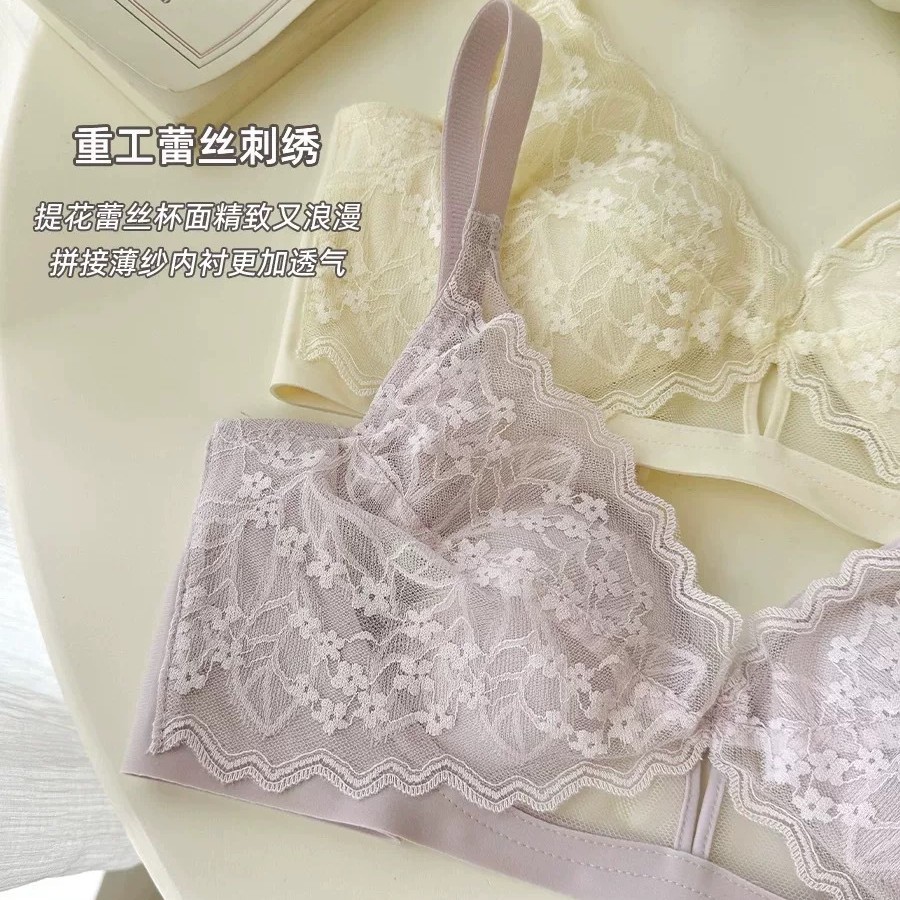 法式蕾丝水晶杯大胸显小