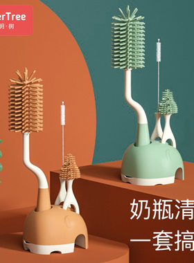 硅胶奶瓶刷婴儿奶嘴刷吸