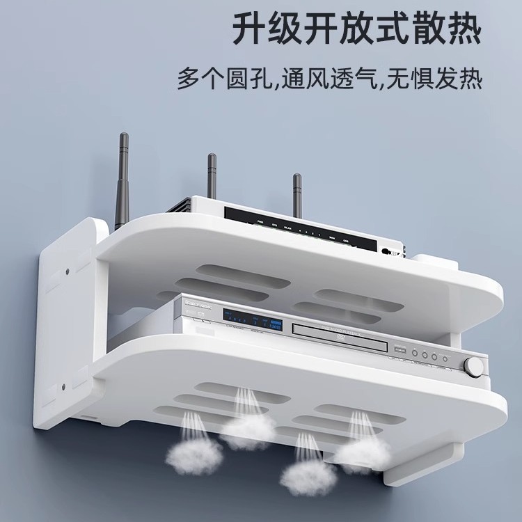 路由器置物架墙上客电视
