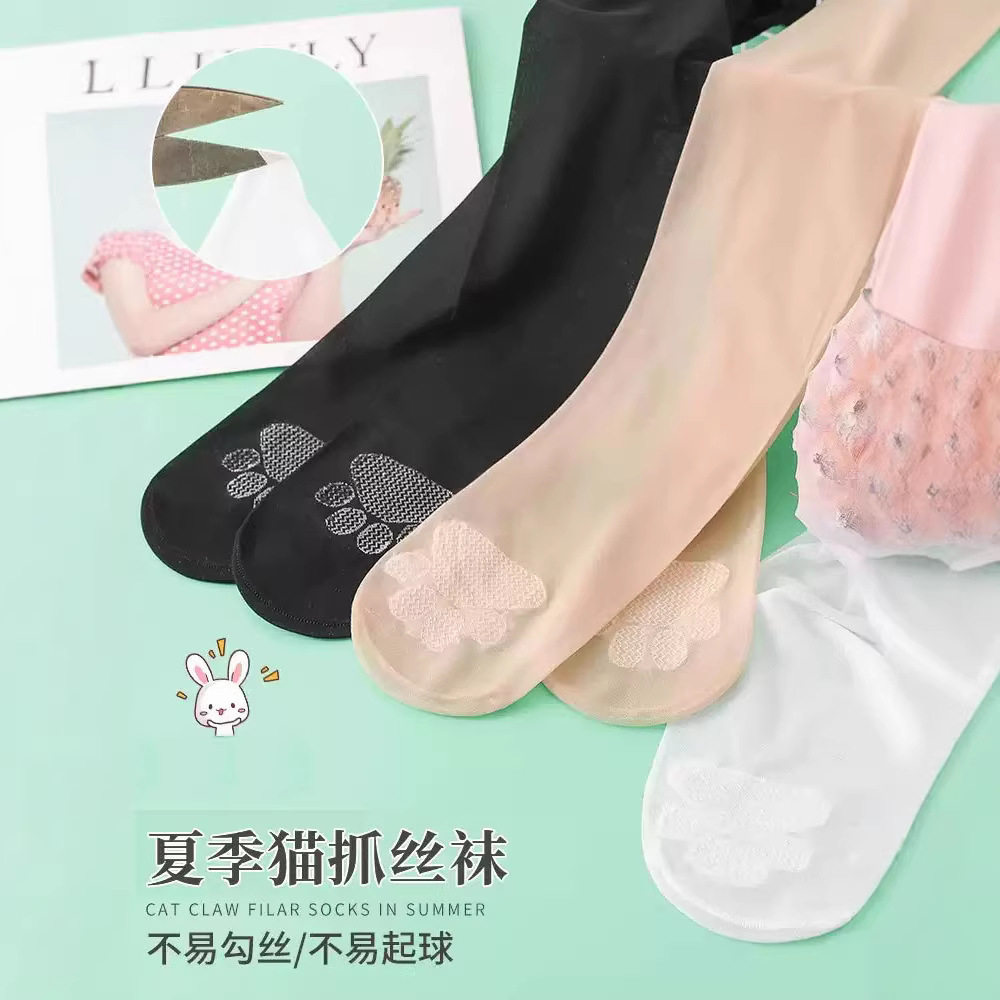 女童夏季丝袜薄款防勾丝