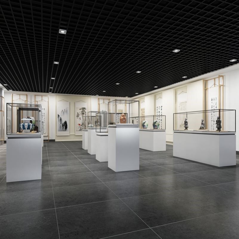 玻璃展柜展示台烤漆展示柜陈列柜产品展厅展览柜样品柜博物馆展柜