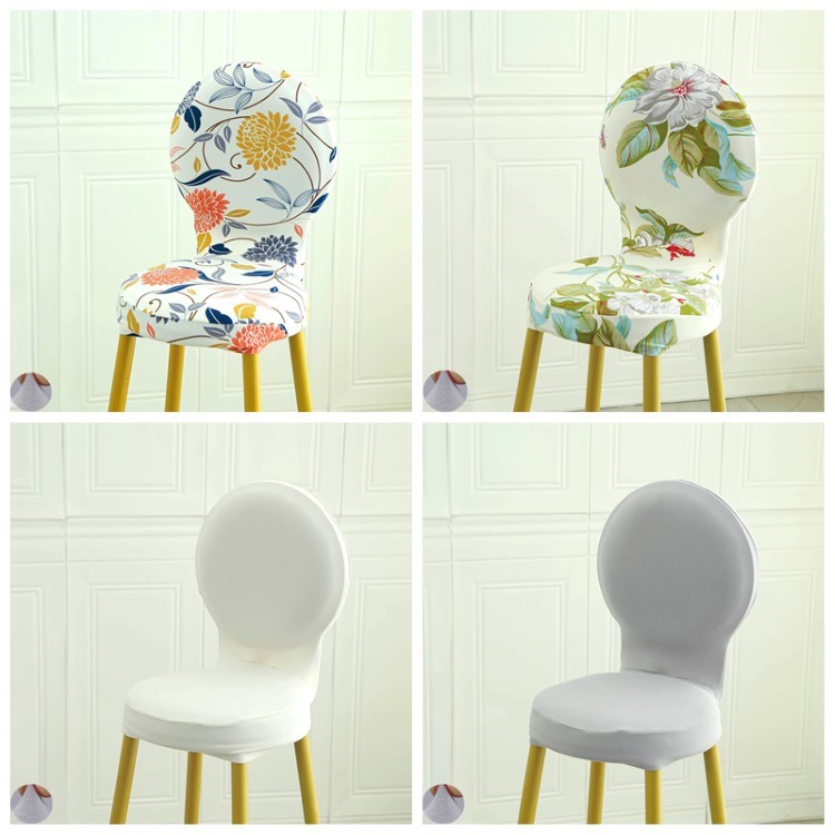 通用圆形靠背椅子套罩酒吧台椅套