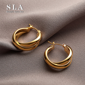 Simple 简约气质高级感 金属圈圈耳环女2026新款 Love Acc私家