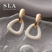 Love Acc私家 欧美个性 Simple 简约高级感2025新款 红白三角型耳环