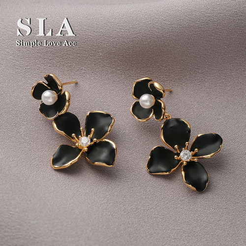 SimpleLoveAcc私家银针花朵耳