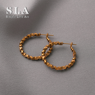 耳环女法式 Simple 时尚 Acc私家古法小众设计优雅气质个性 潮 Love