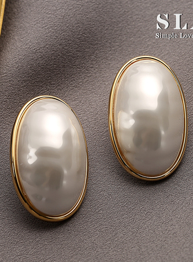 Simple Love Acc私家2025年高级感轻奢港风夸张耳饰银针耳环女