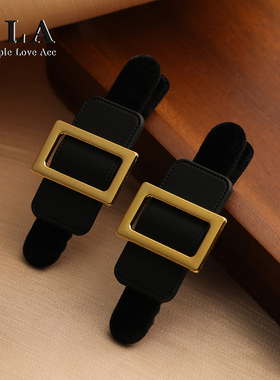 Simple Love Acc私家  简约法式百搭时尚发饰双G高级感发夹女一对