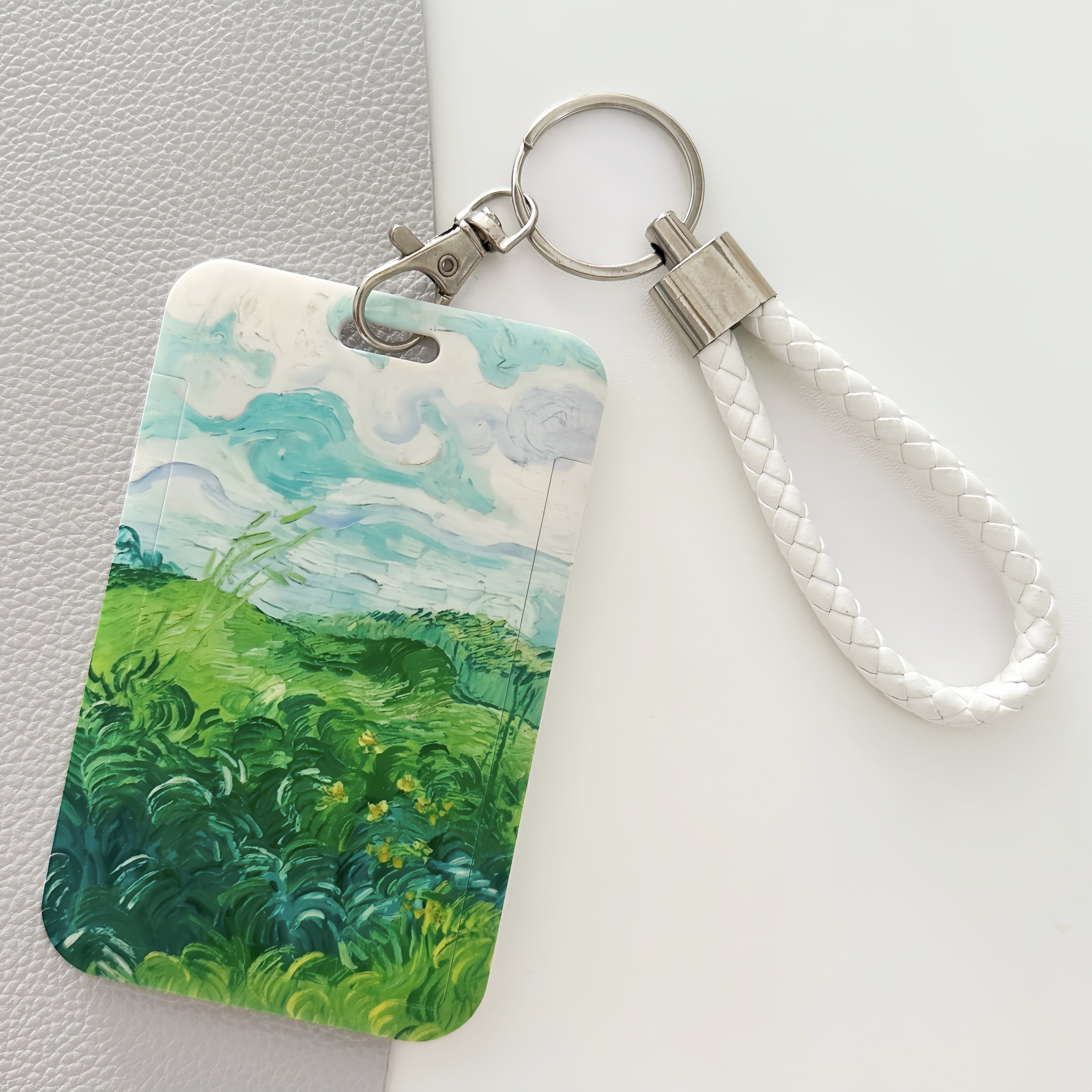 麦田油画公交卡套饭卡厂牌保护套