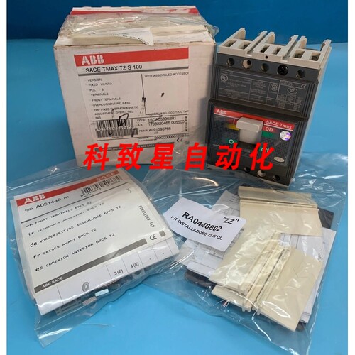 工业配件T2S090TW 1SDA053952R1 90 A 断路器T2 S 100 480V 3P