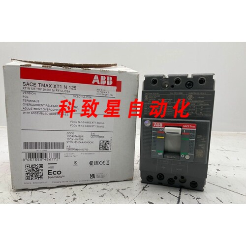 工业配件XT1NU3020AAA000XXX 断路器125A FRAME 20A TRIP 3P