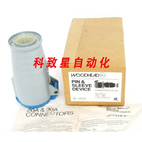 工业配件PIN&SLEEVE DEVICE CONNECTOR CAT.NO:DW520C9 20A 120/2