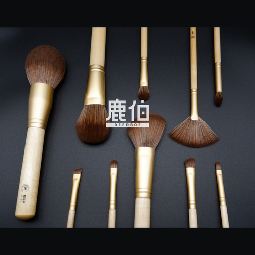 鹿伯DEERBOE-沧苼系列-10支化妆刷套装全套刷子腮红散粉眼影修