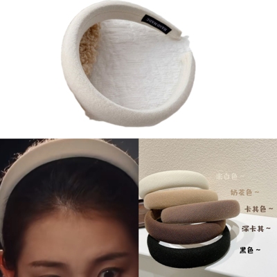 短剧女主郭宇欣杨春融同款发箍高颅顶宽边海绵头箍洗脸白色头发卡