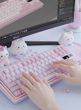 Story80V2机械键盘客制化套件三模无线蓝牙2.4g铝坨坨via屏幕