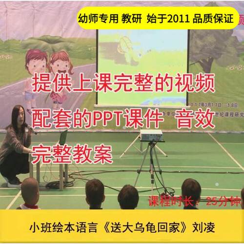 幼儿园好老师 小班绘本语言《送大乌龟回家》优质公开课教案课件