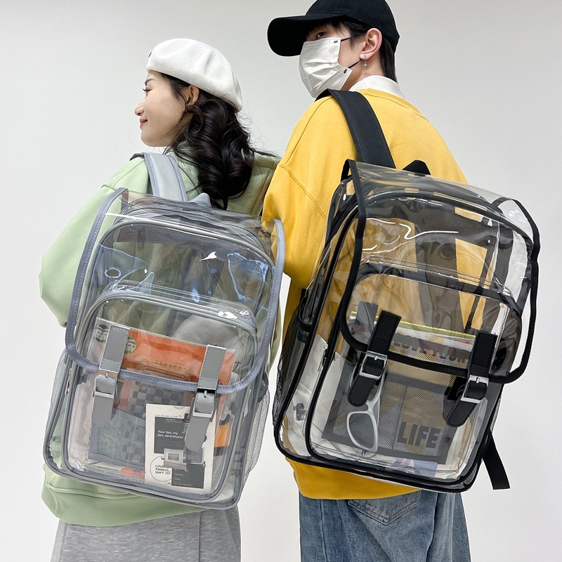 Trendy Transparent Backpack Large PVC Transparent Backpack