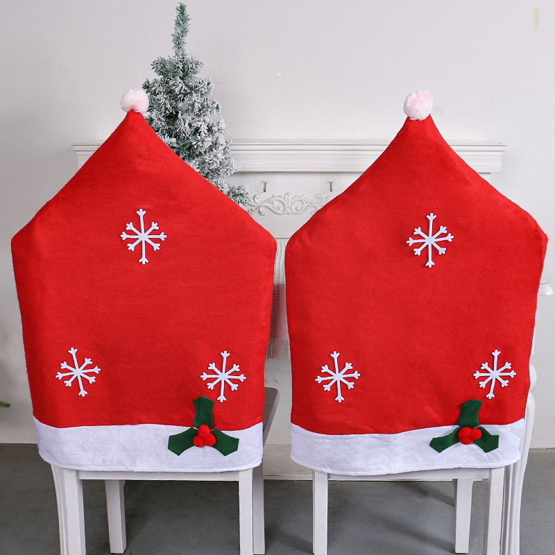 Christmas decoration non-woven snowflake chair cover椅子套