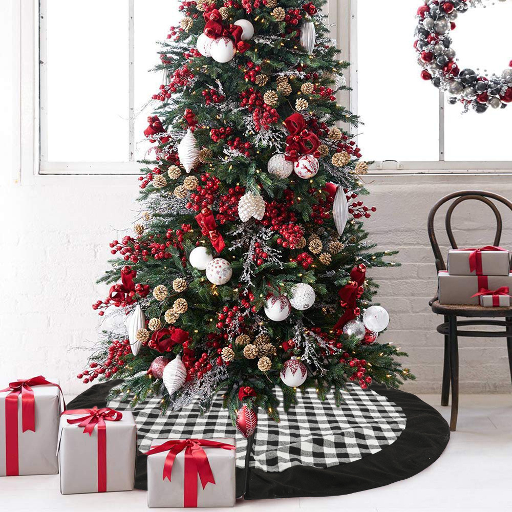 120cm tree skirt velvet tree skirt Christmas tree decoration
