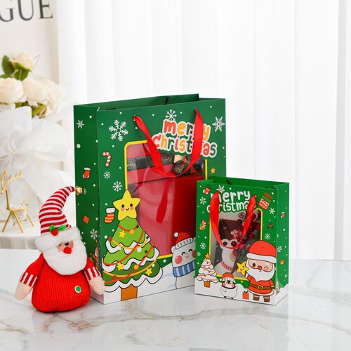 2026 New Christmas Window Series Gift Bag圣诞开窗系列礼品袋