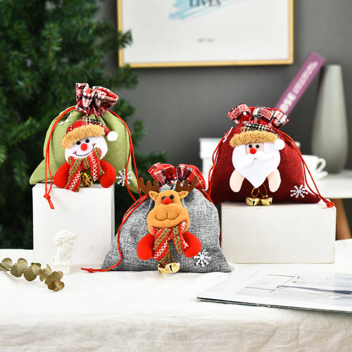 Bell tote bag, 3D figurine candy bag, Christmas gift苹果袋