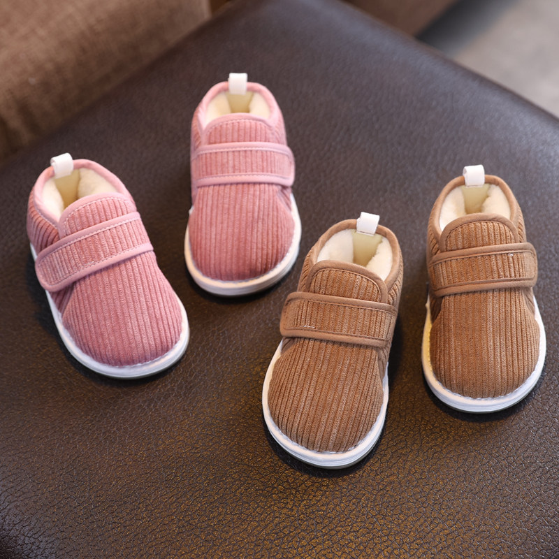 宝宝棉鞋男童冬季鞋子女宝保暖儿童手工布鞋千层底老棉鞋软底学步