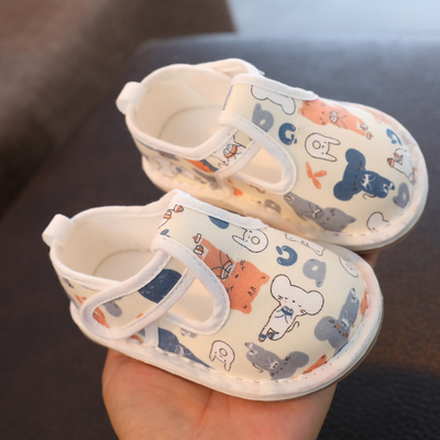 宝宝室内布鞋儿童1-3岁4男童居家鞋软底学步鞋防滑地板鞋女春秋9