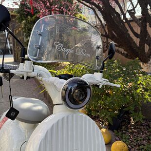 适用极核mo1配件momo前挡风板复古通用可爱挡风板透明装饰ins改装