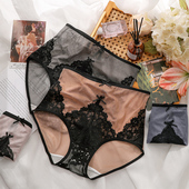 2024新款 性感蕾丝内裤 女士高腰收腹提臀无痕纯棉抗菌纯欲女生短裤