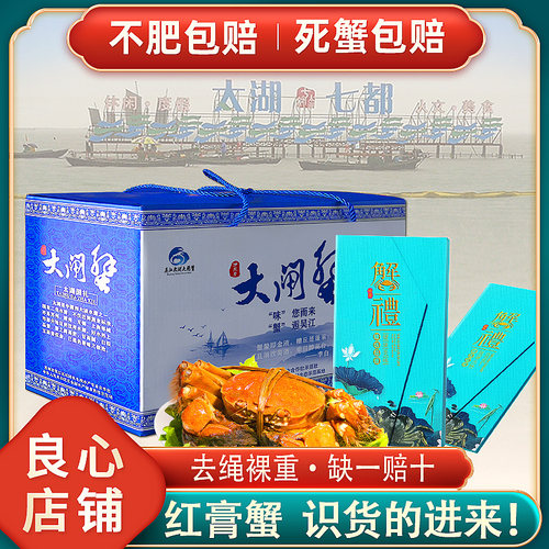 礼券正宗精挑红膏太湖大闸蟹10只